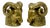 Vintage Hollywood Regency Brass Rams Head Bookends - Set of 2 For Sale