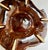 Orange 1960s Mid-Century Modern California Pottery Orange & Brown Drip Glaze Divided Serving Dish For Sale - Image 8 of 9