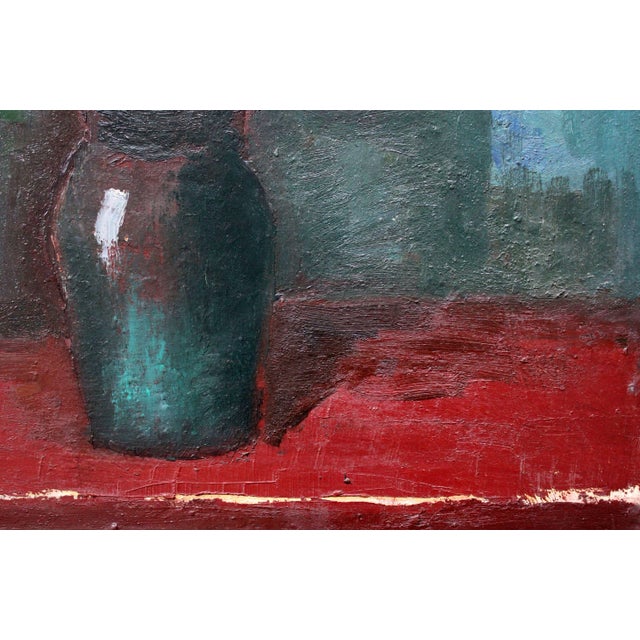 Aleksandr Rodin, Flowers, Oil on Cardboard, 1970s For Sale - Image 4 of 8