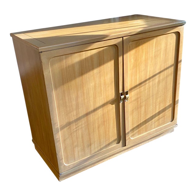 1950s Precedent Bleached Elm Cabinet by Edward Wormley for Drexel For Sale