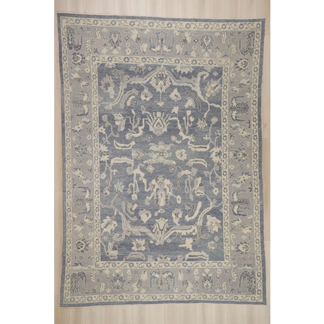 Contemporary Turkish Oushak Rug, 09'11 X 14'00 For Sale - Image 10 of 10