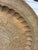 Metal Vintage Indian Benares Brass Tray - 31" Large Round Hand-Etched Charger Tray For Sale - Image 7 of 7