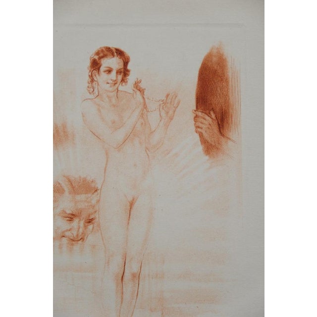 Alméry Lobel-Riche, Femme nue coquette, Etching For Sale - Image 4 of 6