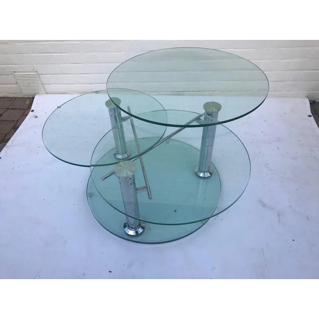 Coffee Table with 3 Removable Glass Shelves, 1980s For Sale - Image 10 of 17