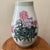 Vintage Large Porcelain Qing Dynasty Famille Rose Hand Painted Peonies Vase With Stylized Calligraphy For Sale - Image 11 of 12