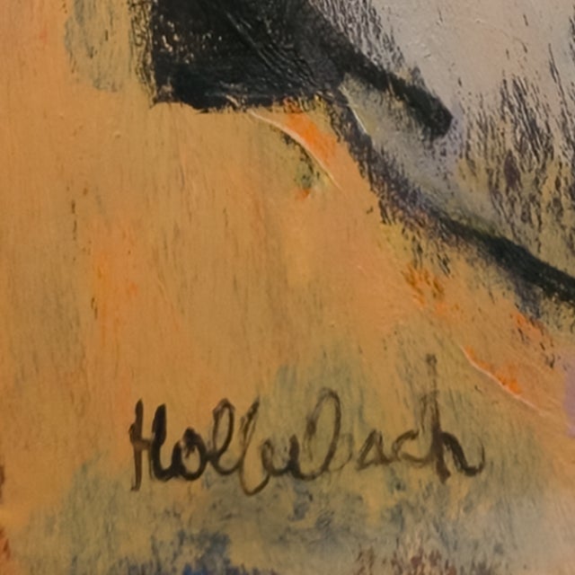 Paint Alone in a Cheap Eatery - Serge Hollerbach, C. 1970s For Sale - Image 7 of 8