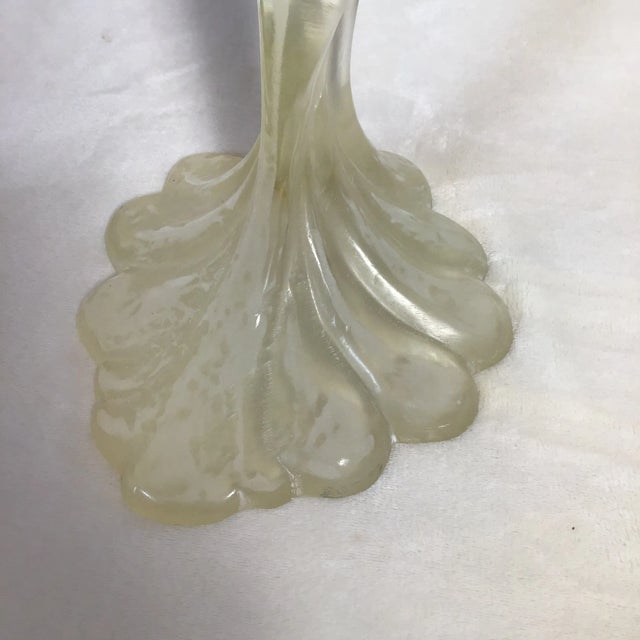 1981 Austin Productions Frosted and Clear Lucite Acrylic Cockatoo Parrot Sculpture Signed For Sale - Image 11 of 13