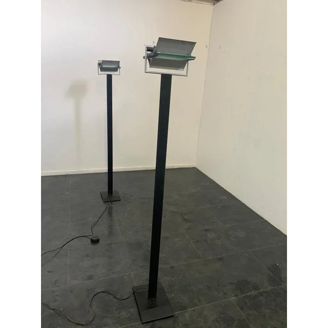 Dhiedron Floor Lamps by Giovanni Grignani for Lamperti, Set of 2 For Sale - Image 6 of 14