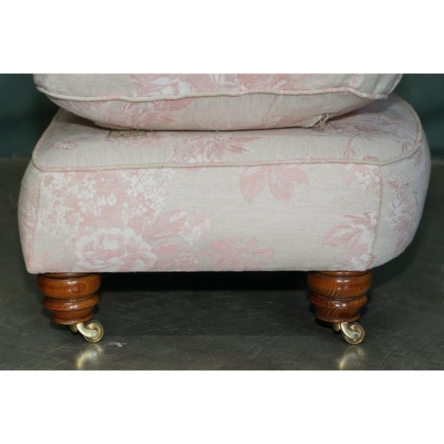 Serpentine Front Feather Filled Cushion Top Ottoman, 2010 For Sale - Image 10 of 16