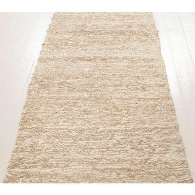 Modern Flat-Weave Beige Hemp and Wool Runner by Doris Leslie Blau For Sale - Image 4 of 7