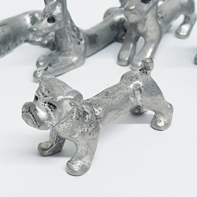 1970s Pewter Dog Breed Kniferests by Les Étains De La Fountain, 1970s, Set of 6 For Sale - Image 5 of 10