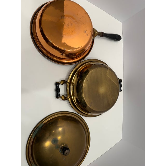 Beautiful magnificent, complete antique Empress Ware double-boiler chafing dish and burner/tripod stand manufactured by...