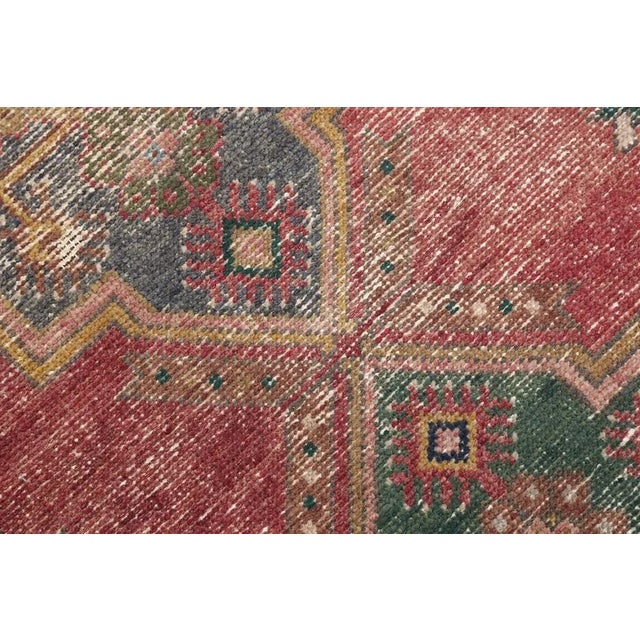 Vintage Natural Faded Rug For Sale - Image 9 of 18