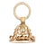 Antique Victorian Ornate Fob 14k Yellow Gold Engraved Charm Seal Vintage Jewellery For Sale