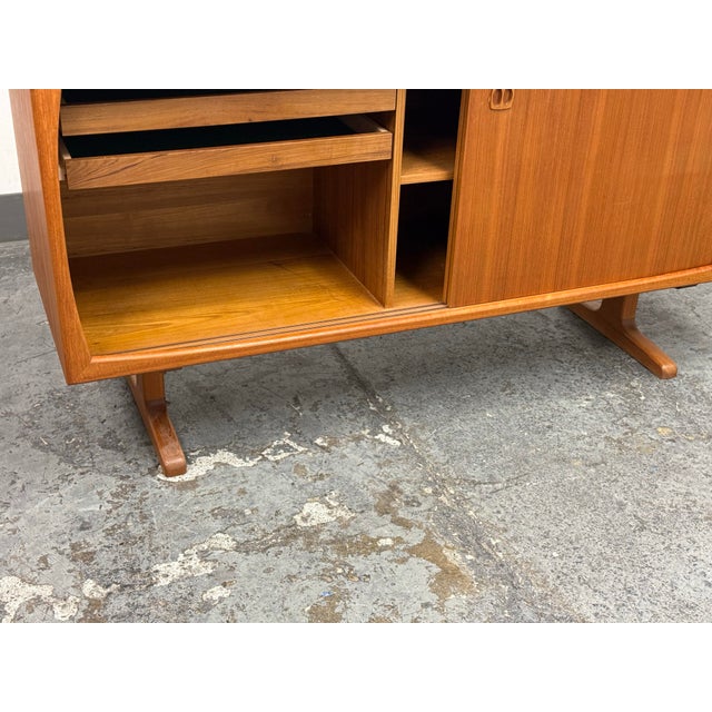 1980s Dyrlund Danish Teak Credenza, Circa 1985 For Sale - Image 5 of 12