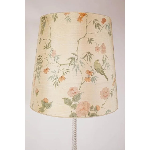 Metal Large Murano Glass Floor Lamp by Carlo Scarpa for Venini For Sale - Image 7 of 11