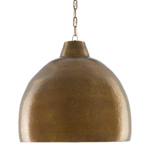 Currey & Company Earthshine Brass Large Pendant