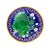 Green J Roth London English Majolica Greek Key Motif Taza For Sale - Image 8 of 8