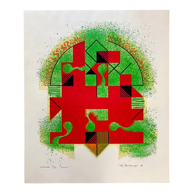 Rudolf Bikkers, "Fugue" Pop Art, Contemporary Art, 1971 Serigraph For Sale