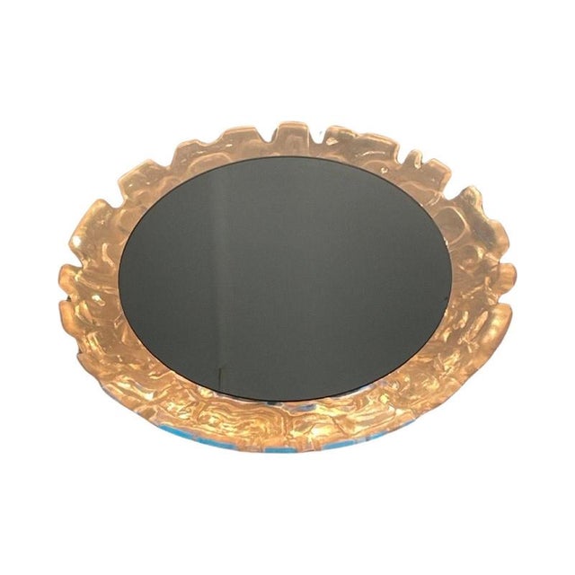Space age / Pop Art design backlit mirror made by the German company Hillebrand. A highly sought after mirror due to it’s...