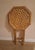 1970s Bamboo Bohemian Table Octagonal Folding Side Table For Sale - Image 4 of 7