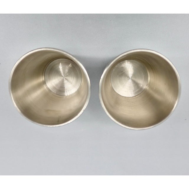 Traditional Salisbury Pewter "Waterfowl Edition" Chesapeake Bay Cups, Set of 2 — 1989 Limited Edition For Sale - Image 3 of 5