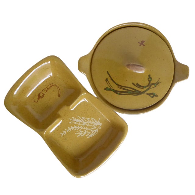 Mid-Century Modern 1956 Glidden Pottery Set, Sergio Dello Strologo / Fong Chow, Alfred Buffetware - 3 pcs For Sale - Image 3 of 13