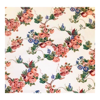 Athenaeum of Philidelphia for Katzenbach & Warren Floral Cretonne Fabric- 6 Yards For Sale