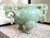 1910s Antique Chinese Qing Dynasty Celadon Jade Incense Burner With Stand & Case 1910 For Sale - Image 5 of 12