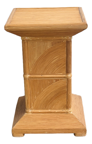 Vintage French Split Bamboo Pedestal, 1970s