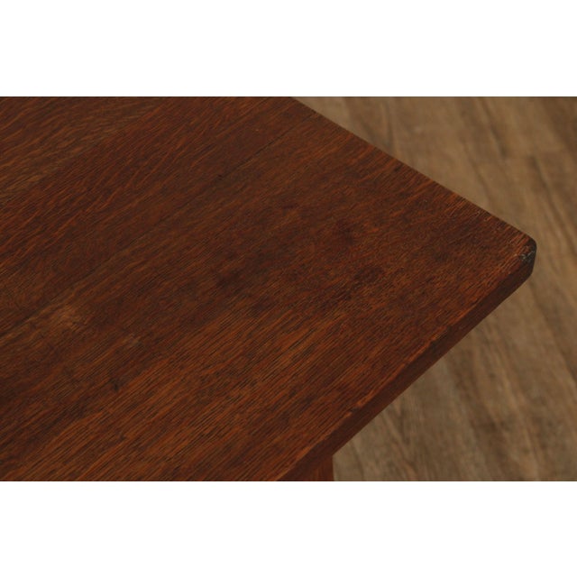 Charles Limbert Limbert Antique Mission Oak Library Table For Sale - Image 4 of 12