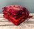 Late 20th Century Vintage 80s Yves St Laurent Printed Velvet Tie Cushions - Set of Four For Sale - Image 5 of 12