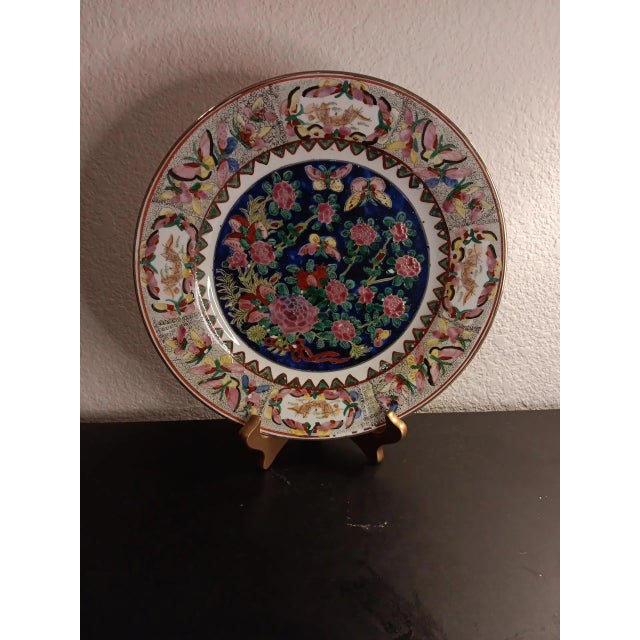 1940s Japanese Imari Design Decorative Plate Made in Macau Chairish