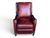 Pair of Vintage English Wingback Recliners in Burgundy Oxblood Leather For Sale - Image 10 of 16