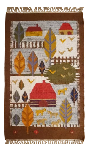 Tapestry in Wool by J. Banaszkiewicz, 1970s
