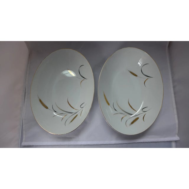 Mid-century Oval Serving Bowls - Pair For Sale - Image 4 of 6