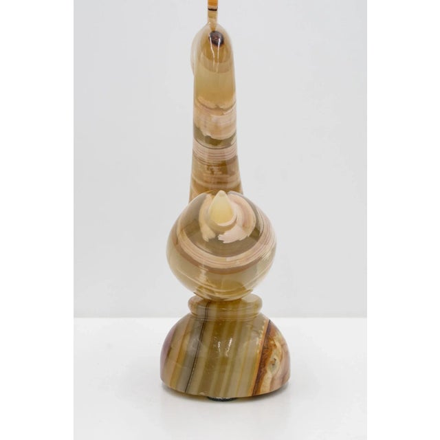 Mid 20th Century Vintage Onyx Crested Swan Sculpture For Sale - Image 5 of 13