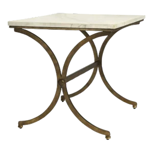 Pamina Marble Accent Table, Gold