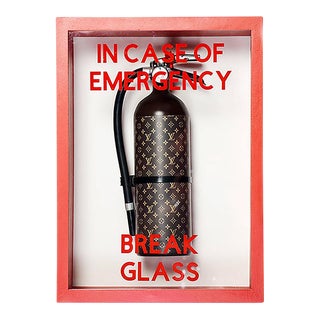 "In Case of Emergency Break Glass "Luis Vuitton Midi Edition Fire Extinguisher by Plastic Jesus For Sale