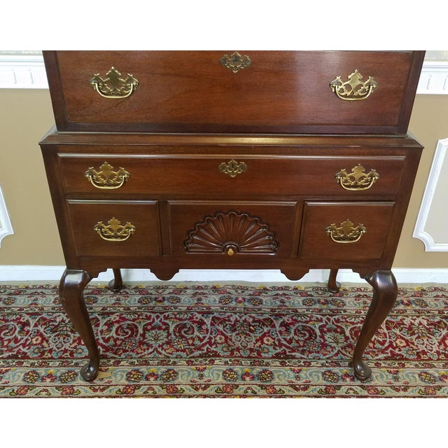 Drexel Heritage Mahogany Highboy Chest Of Drawers Chairish