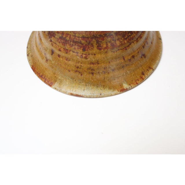 Petite Vintage Ochre Studio Pottery Bowl by Deanna Nichols For Sale - Image 13 of 15