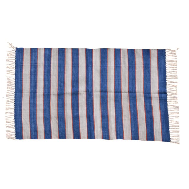 Boho Chic Lichen Rug, 10x14, Light Gray & Blue For Sale - Image 3 of 3