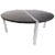 Contemporary Modern Chrome and Marble Circular Coffee Table For Sale