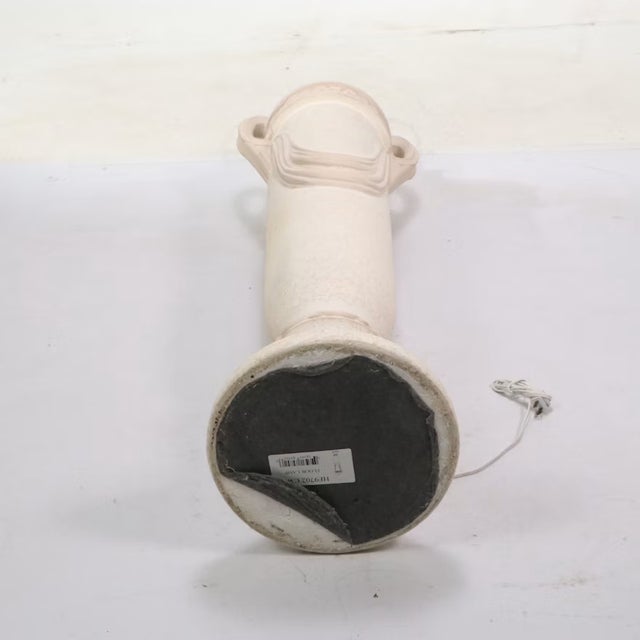 Late 20th Century Neoclassical Urn Plaster Floor Lamp With Swag Handles For Sale In Cincinnati - Image 6 of 9