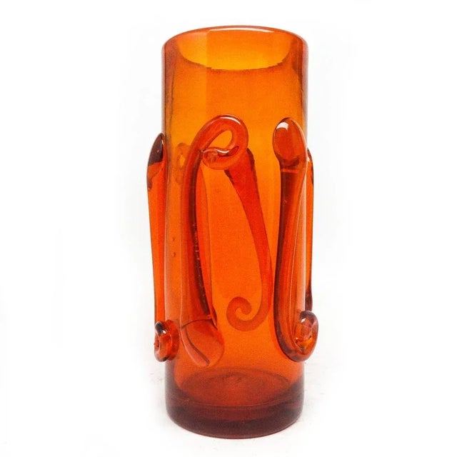 Vase by J. Słuczan-Orkusz for Cracow Institute for Glassworks, Poland, 1970s For Sale - Image 11 of 13