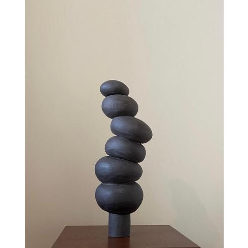 Contemporary Modder Miracle Watcher Ceramic Sculpture by Françoise Jeffrey For Sale - Image 3 of 6