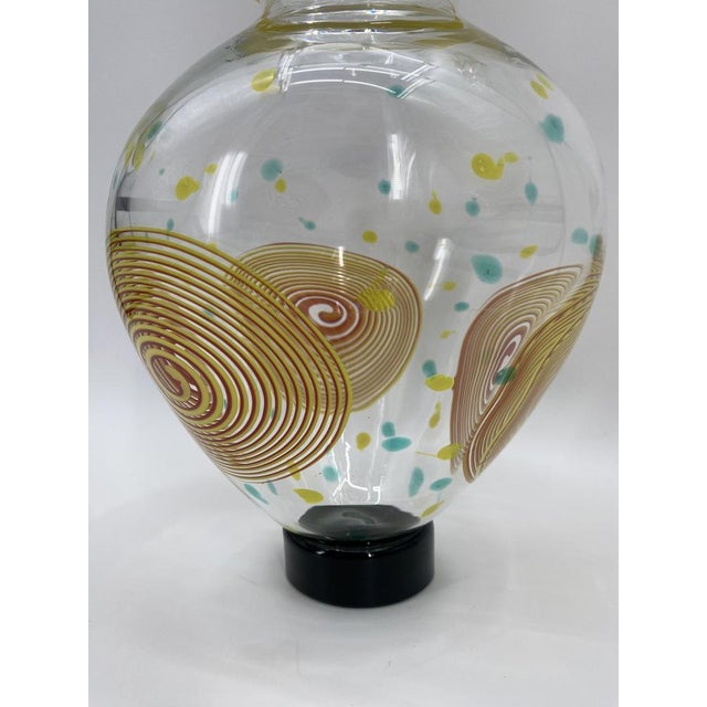 Dei Solari Vase in Murano Glass by Giovanni Levante for Salviati, Italy, 1992 For Sale - Image 12 of 14