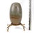 Brown Antique Indian Shiva Lingam Fertility Stone on Cast Brass Tripod Stand For Sale - Image 8 of 10
