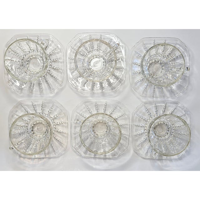 Transparent Vintage Coastal Starburst Teaset- Set of Twelve For Sale - Image 8 of 16