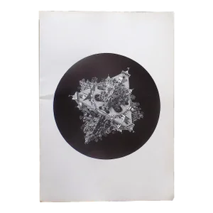 Vintage 20th Century M. C. Escher Lithograph "Double Planetoid"